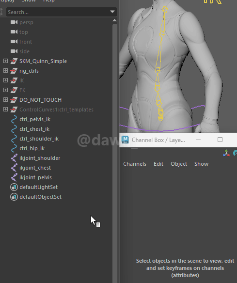 Rigging For Beginners: The Spine In Maya – HGDKIM